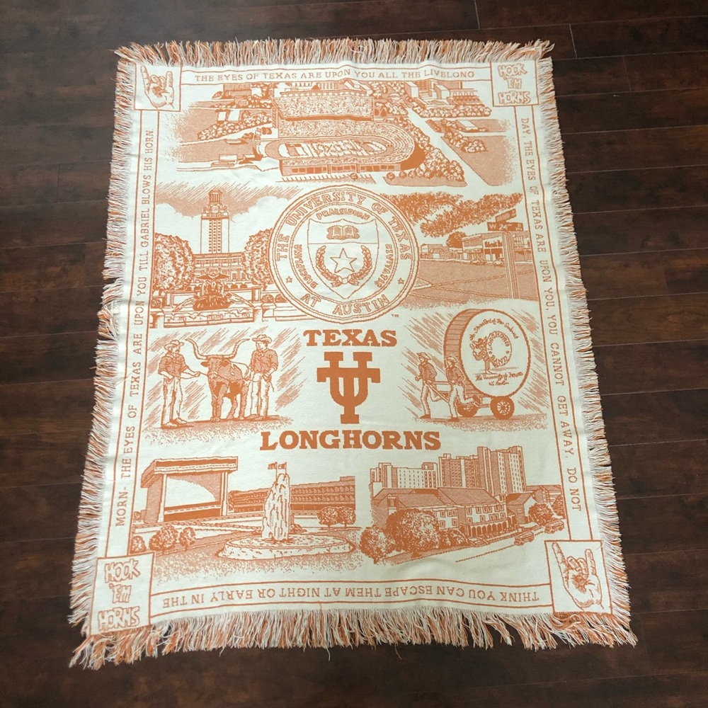Texas Longhorns throw blanket